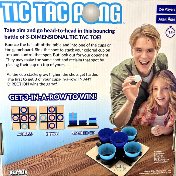 Tic Tac Pong 3 Dimensional Tic Tac Toe Game - Picture 10 of 15